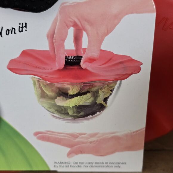 Charles Viancin Poppy Silicone Baking & Storage Suction Lid Medium 8" Inch NEW - Picture 6 of 8